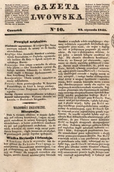 Gazeta Lwowska. 1845, nr 10