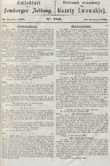 Amtsblatt zur Lemberger Zeitung = Dziennik Urzędowy do Gazety Lwowskiej. 1860, nr 286