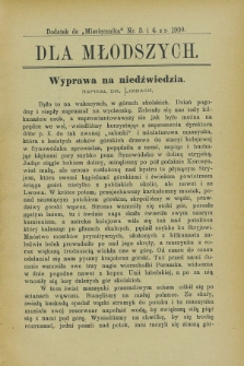 Dla Młodszych : dodatek do „Miesięcznika” nr 3 i 4 z r. 1900 (marzec i kwiecień)