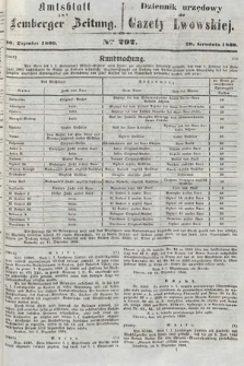Amtsblatt zur Lemberger Zeitung = Dziennik Urzędowy do Gazety Lwowskiej. 1860, nr 292