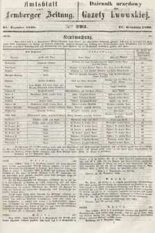 Amtsblatt zur Lemberger Zeitung = Dziennik Urzędowy do Gazety Lwowskiej. 1860, nr 293