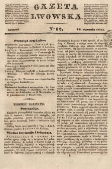 Gazeta Lwowska. 1845, nr 12