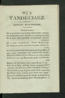 Tandeciarz. [1831], Ner 3 ([1 marca])