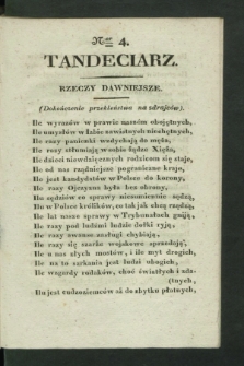Tandeciarz. [1831], Ner 4 ([1 kwietnia])