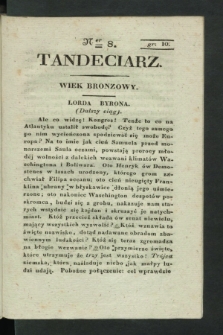 Tandeciarz. [1831], Ner 8 ([1 sierpnia])