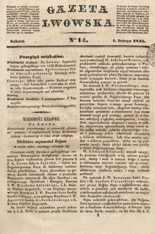 Gazeta Lwowska. 1845, nr 14