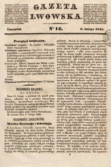 Gazeta Lwowska. 1845, nr 16