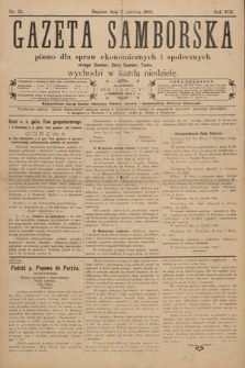 Gazeta Samborska : pismo poświęcone sprawom ekonomicznym i społecznym okręgu: Sambor, Stary Sambor, Turka. 1908, nr 23