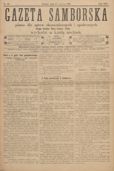 Gazeta Samborska : pismo poświęcone sprawom ekonomicznym i społecznym okręgu: Sambor, Stary Sambor, Turka. 1908, nr 26