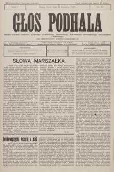 Głos Podhala : aktualny tygodnik powiatów: gorlickiego, grybowskiego, limanowskiego, makowskiego, nowosądeckiego, nowotarskiego i żywieckiego. 1929, nr 10