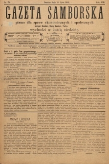 Gazeta Samborska : pismo poświęcone sprawom ekonomicznym i społecznym okręgu: Sambor, Stary Sambor, Turka. 1908, nr 29