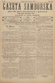 Gazeta Samborska : pismo poświęcone sprawom ekonomicznym i społecznym okręgu: Sambor, Stary Sambor, Turka. 1908, nr 32