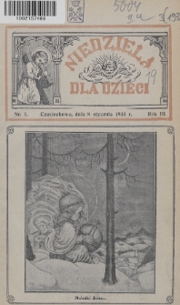 Niedziela dla Dzieci. 1933, nr 1