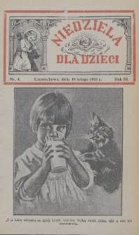 Niedziela dla Dzieci. 1933, nr 4