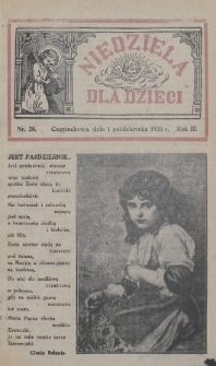 Niedziela dla Dzieci. 1933, nr 20