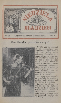 Niedziela dla Dzieci. 1933, nr 24