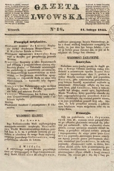 Gazeta Lwowska. 1845, nr 18