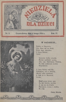 Niedziela dla Dzieci. 1934, nr 3