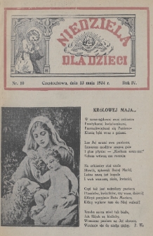 Niedziela dla Dzieci. 1934, nr 10