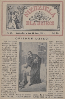 Niedziela dla Dzieci. 1934, nr 15