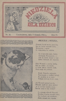 Niedziela dla Dzieci. 1934, nr 16