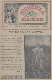 Niedziela dla Dzieci. 1934, nr 19