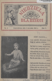 Niedziela dla Dzieci. 1935, nr 1