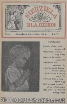 Niedziela dla Dzieci. 1935, nr 3