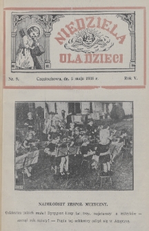 Niedziela dla Dzieci. 1935, nr 9