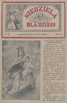 Niedziela dla Dzieci. 1935, nr 14
