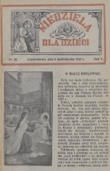 Niedziela dla Dzieci. 1935, nr 20