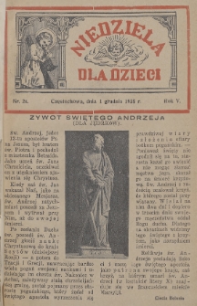 Niedziela dla Dzieci. 1935, nr 24