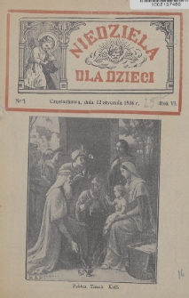 Niedziela dla Dzieci. 1936, nr 1