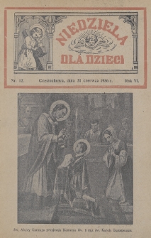 Niedziela dla Dzieci. 1936, nr 12