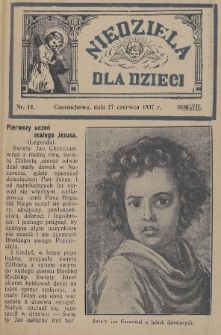 Niedziela dla Dzieci. 1937, nr 13
