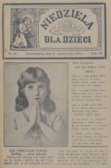 Niedziela dla Dzieci. 1937, nr 21