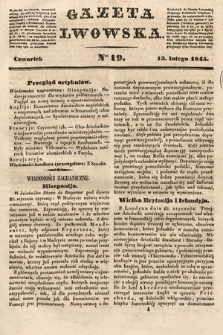 Gazeta Lwowska. 1845, nr 19