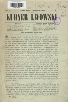 Kuryer Lwowski. 1869, nr 1 (1 września)