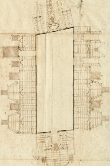 Conspectus interior Bibliothecae Publicae Principis Regni Scholae Cracoviensis cum Delineatione Ichnographica