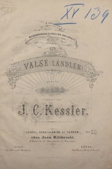 Valse (Ländler) : pour le piano