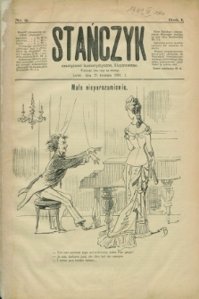 Stańczyk : czasopismo humorystyczne, illustrowane. R.1, nr 2 (29 kwietnia 1880)