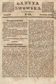 Gazeta Lwowska. 1845, nr 22