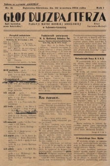 Głos Duszpasterza Parafji Matki Boskiej Anielskiej w Dąbrowie-Górniczej. 1934, nr 31