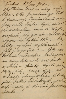 Dziennik Marceliny Kulikowskiej z lat 1897-1910. Notes 4, Notes nr 4 z zapiskami od 29 sierpnia 1904 do 12 czerwca 1905