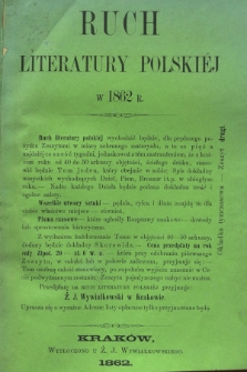 Ruch Literatury Polskiej. T.1, z. 2 (1862)
