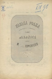 Fabina : polka : skomponowana i ofiarowana pannie Milowicz