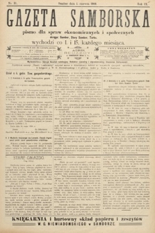 Gazeta Samborska : pismo poświęcone sprawom ekonomicznym i społecznym okręgu: Sambor, Stary Sambor, Turka. 1909, nr 11