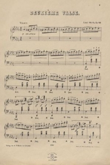 Deuxieme valse : Op. 23 : pour piano