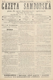 Gazeta Samborska : pismo poświęcone sprawom ekonomicznym i społecznym okręgu: Sambor, Stary Sambor, Turka. 1909, nr 17