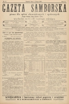 Gazeta Samborska : pismo poświęcone sprawom ekonomicznym i społecznym okręgu: Sambor, Stary Sambor, Turka. 1910, nr 3
